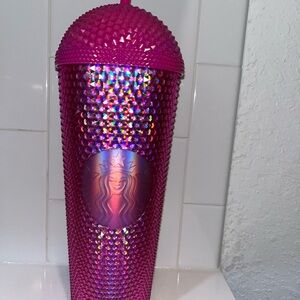 Starbucks Vibrant Pink Studded Tumbler